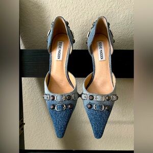 Steve Madden Stiletto Blue Buckle 6.5